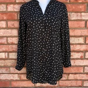 Forever 21 Black button down blouse